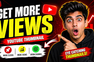 design eye catching you tube thumbnails for high CTR