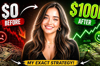 create catchy finance, business and crypto youtube thumbnails