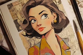 draw comic book illustration with comic book illustrator
