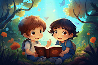 illustrate children story book illustration children story