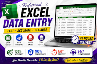 create excel dashboard, pivot table, data cleaning for your business