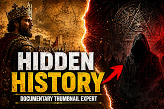 design cinematic documentary youtube thumbnails