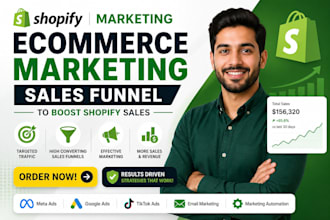 setup shopify marketing ecommerce marketing sales funnel to boost shopify sales