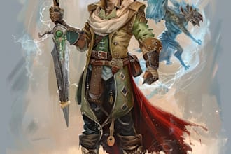 create custom dnd fantasy character design