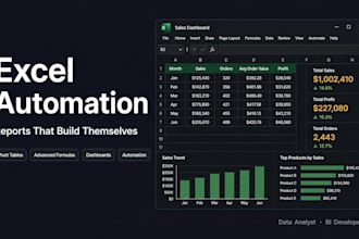 build automated excel dashboards