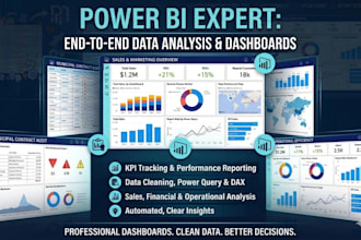 be your data analytics expert with excel and  power bi