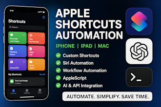 create apple shortcut iphone ipad mac ai siri ios automation workflow api ai