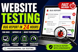 test your website for bugs, UI issues and performance