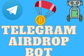build telegram airdrop bot, airdrop, referral bot for crypto token distribution