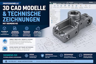 professionelle 3d cad modelle und 2d zeichnungen in siemens nx erstellen