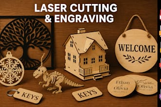 design acrylic signage for laser cutting and shop boards