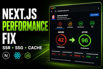 fix nextjs performance ssr ssg and caching issues