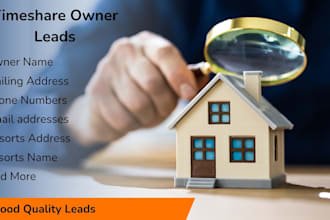 do time share property data entry