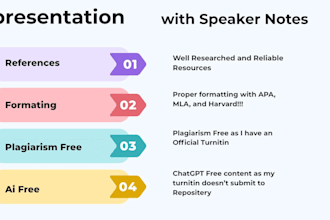 presentation and speaker notes with references