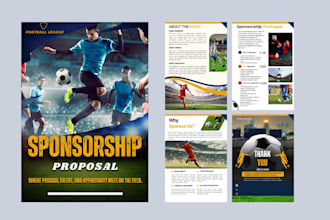 design a sports sponsorship proposal and event fundraising proposals