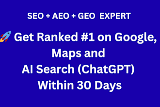 provide ai SEO expert services with local gmb, GEO chatgpt