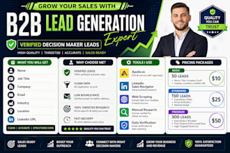 b2b lead generation and verified decision maker contact list