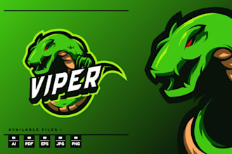 do modern high quality eye catching monster logo