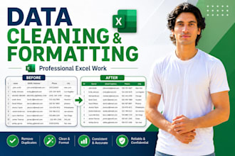 clean, format and organize your data