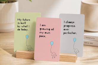 create cute affirmation cards for self love and motivation