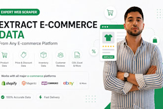 extract data or products of any ecommerce site