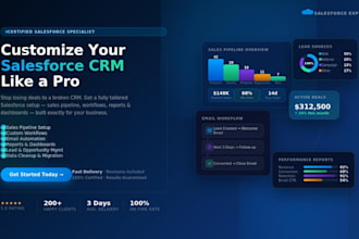 customize salesforce CRM pipeline automation email workflows reports dashboards