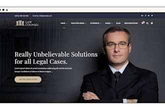 create a professional lawyer, law firm, attorney, and notary website