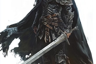 draw a fantasy character ilustration