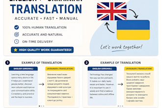 translate simple texts from english to ukrainian