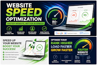 improve website speed, core web vitals, and performance