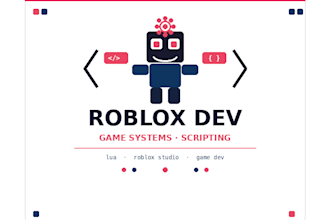 develop game mechanics and scripts for your roblox game
