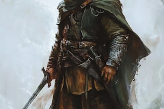 make a fantasy character ilustration