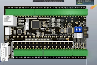 do power electronics pcb, esp32 pcb, stm32, nrf52840, carrier board pcb in kicad