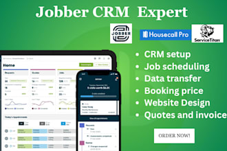 set up pipeline automation jobber hcp buildertrend jobtread hubspot xero wix