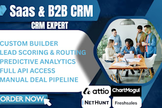 setup saas crm attio close chartmogul baremetrics nethunt hyperline freshsales