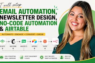 set up email automation n8n zapier no code automation airtable automation