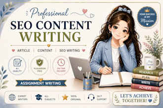 write professional articles, content and SEO writing