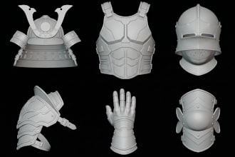 design custom 3d printable cosplay and anime armor stl files