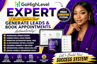 gohighlevel expert ghi CRM workflow landing page sales funnel forms surveys