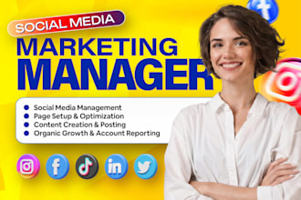 be your social media marketing manager and content creator