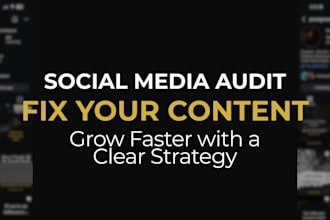 audit your instagram or tiktok and give a growth strategy