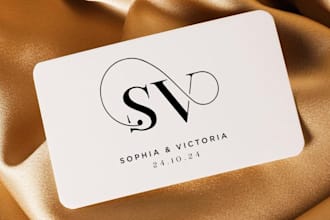 design and animate your wedding monogram or logo