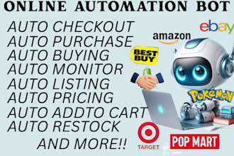 do auto checkout bot, buying bot, pokemon bot, auto purchase bot, restock bot