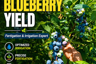 help you grow blueberries with expert fertigation and irrigation plan