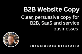 write high impact website copy for your b2b or saas business
