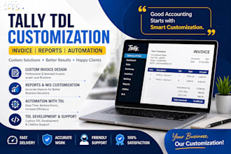 do tally tdl customization, invoice design and automation