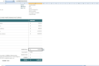 design auto calculated invoices