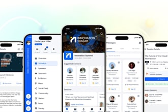 event booking app, ticket booking app, conference app, live streaming app