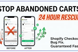 fix your shopify store checkout abandonment in 24hours