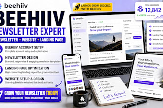 setup beehiiv newsletter automation design beehiiv website beehiiv landing page